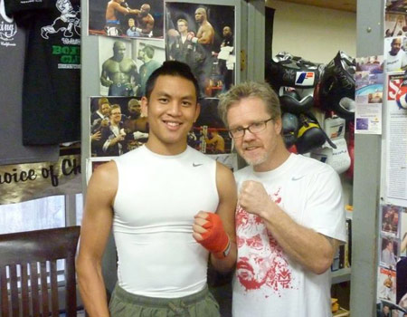 Johnny with Freddie Roach